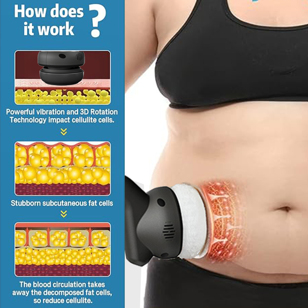 High Power Fascia Gun for Muscle Vibration Massage and Anti Cellulite Fat Burner Body Slimming Massager