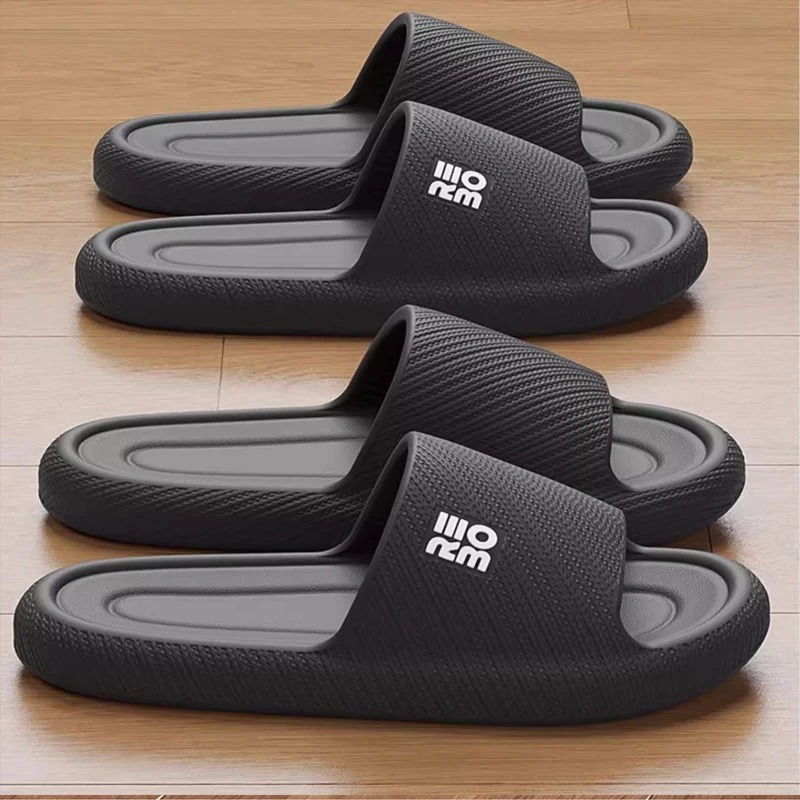 Men Summer Fashion Slippers, Comfortable Home Flat Sandals, Flip Flops Bathroom Slides, Indoor Footwear for Couples