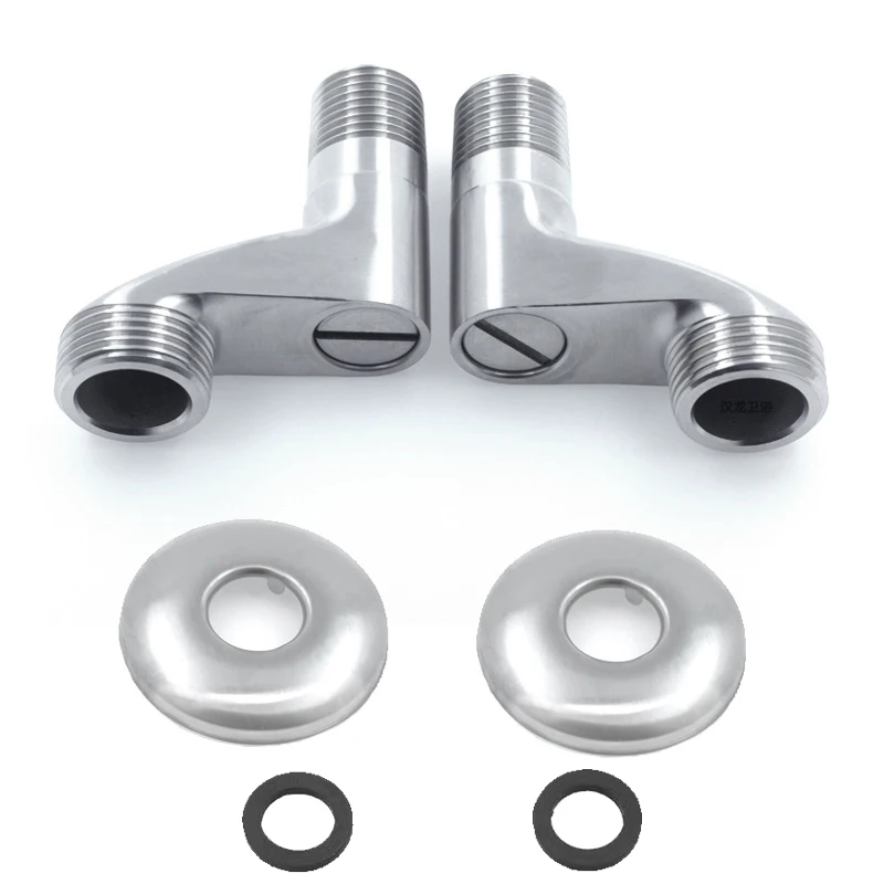 Adjustable Shower Valve Adapter Set Stainless Steel Wall Mounted Faucet Extension