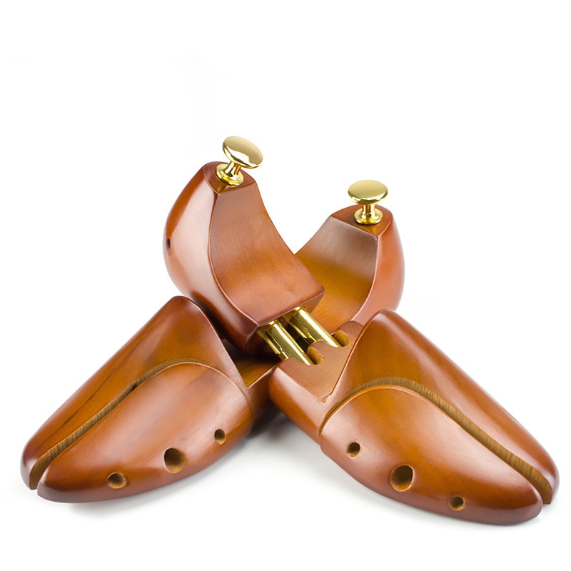 Repacego Adjustable Shoe Trees, Solid Wood Men's Shoe Support, Womens Shoe Shaper, Knob Shaping Stretcher