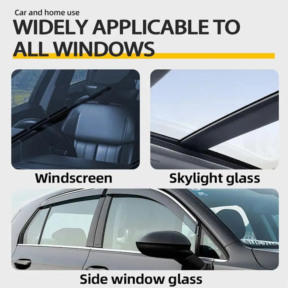 Car Glass Clarity Polish Kit – Oil Film Remover, Water Spot & Light Scratch Repair Auto Glass Polish