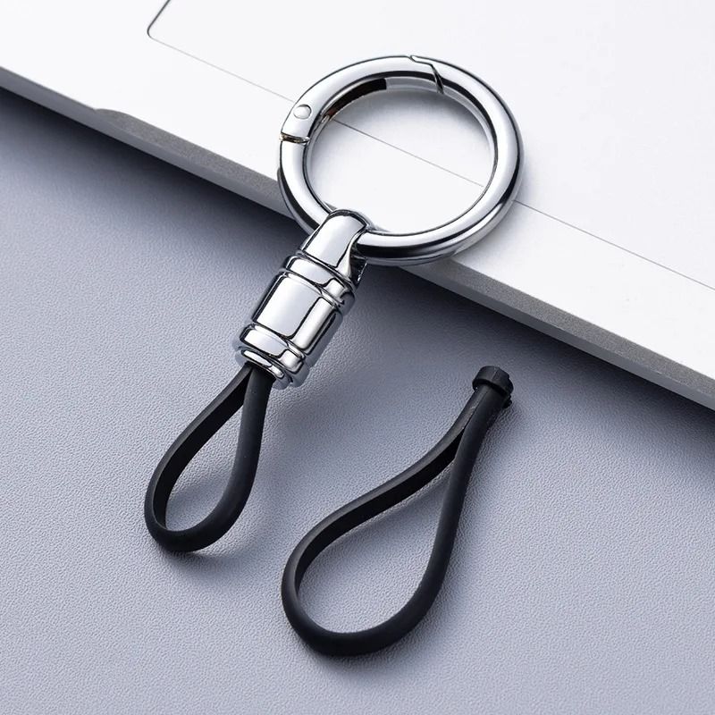 Metal Car Key Chain Pendant with Waist Hanging Buckle