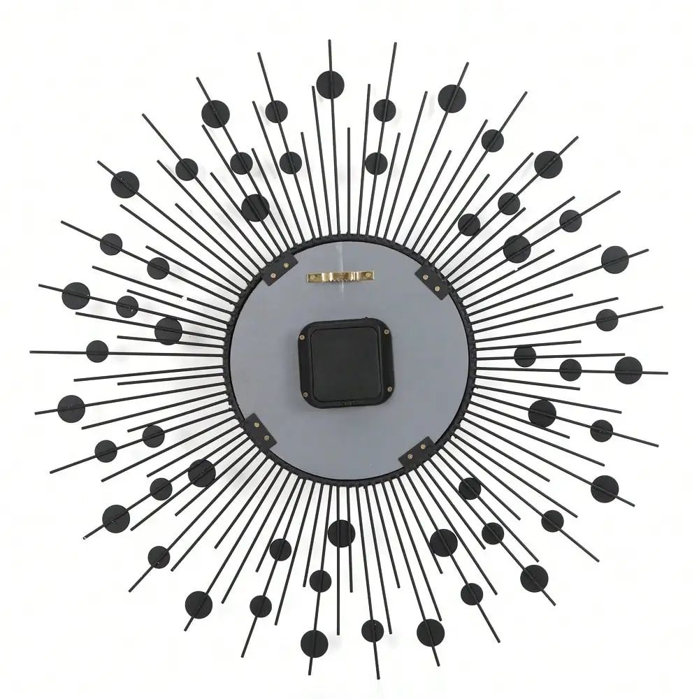 Sun Design Crushed Diamond Crystal Wall Clock 60 cm