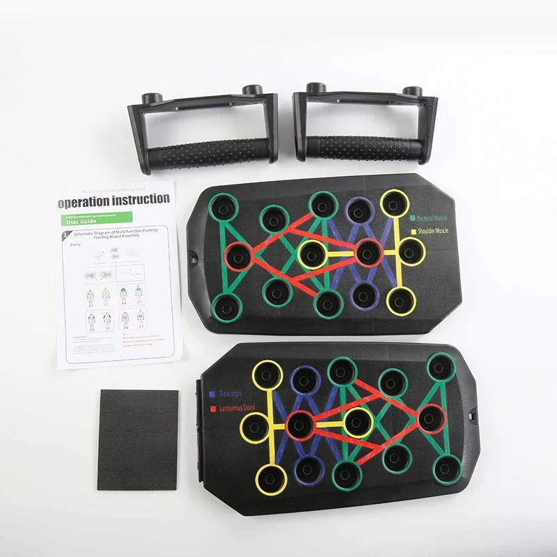 Portable Foldable Push-Up Board Set – Multifunctional Fitness Equipment for Full Upper Body Training