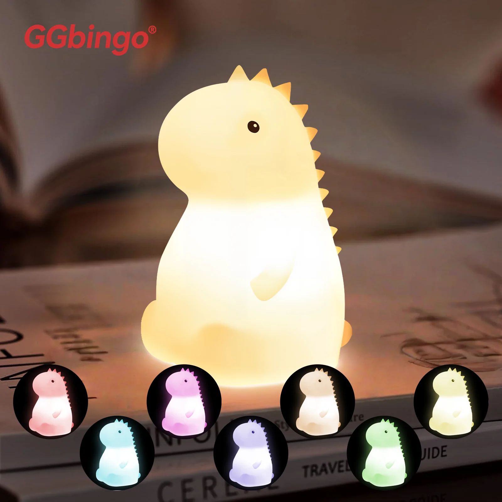 Cute Pear Duck Night Light Touch Control Silicone Lamp