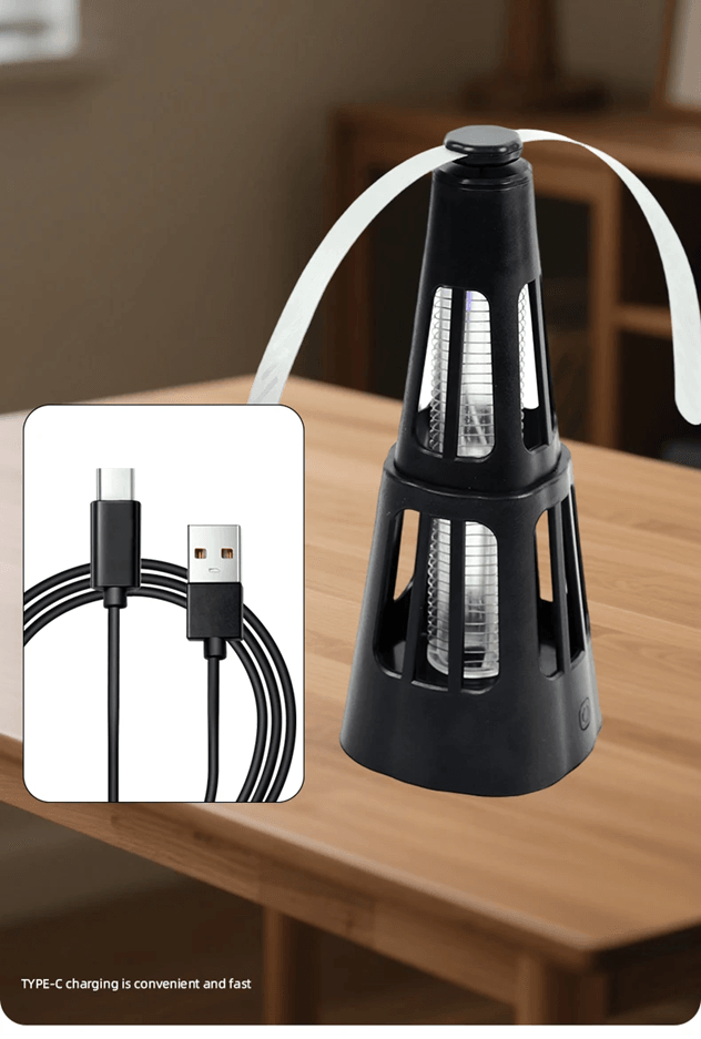 2 in 1 Smart Pest Control Table Fan Fly Repellent Bug Killer Lamp