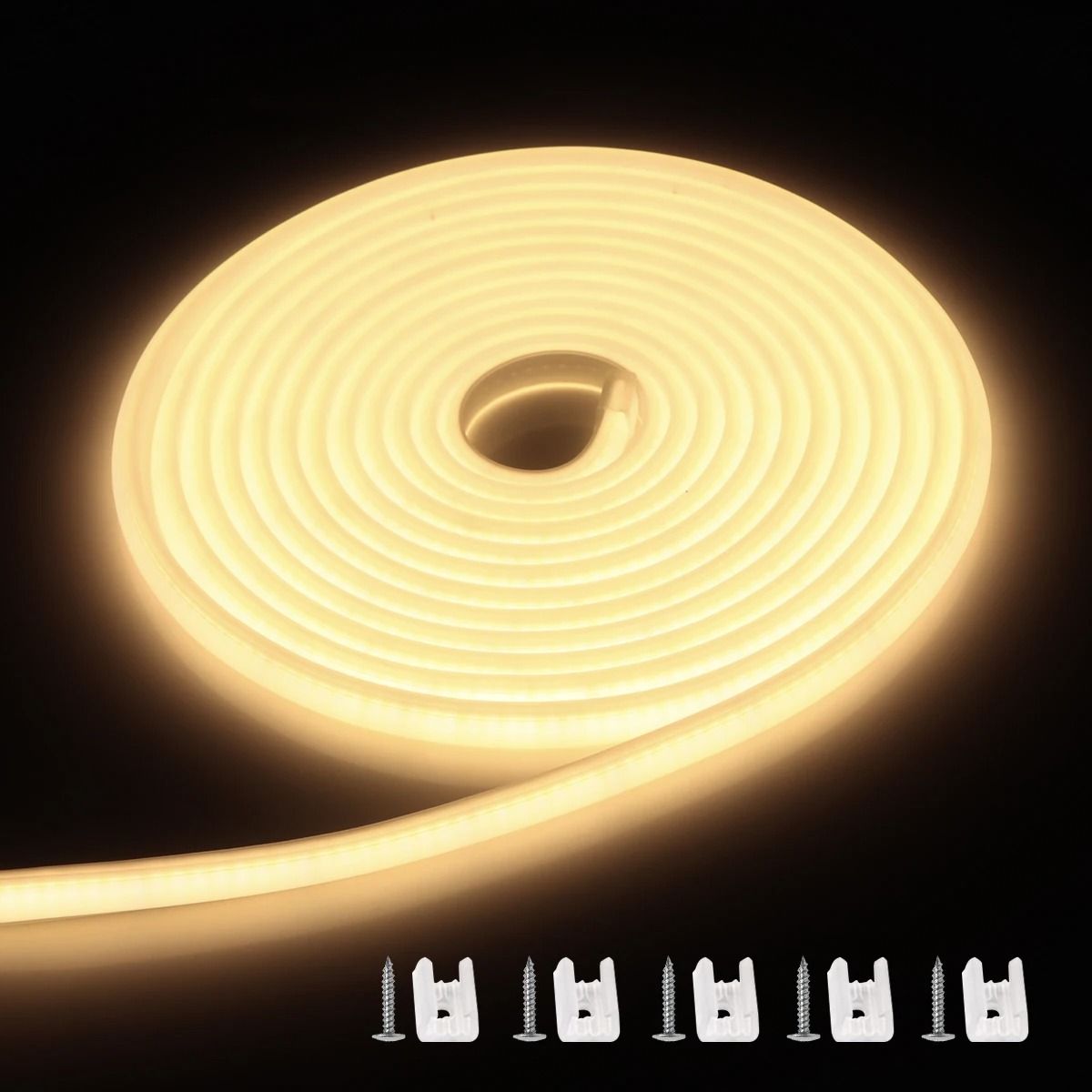 Waterproof Under Cabinet LED Light Kitchen COB Strip Lamp with Button Switch