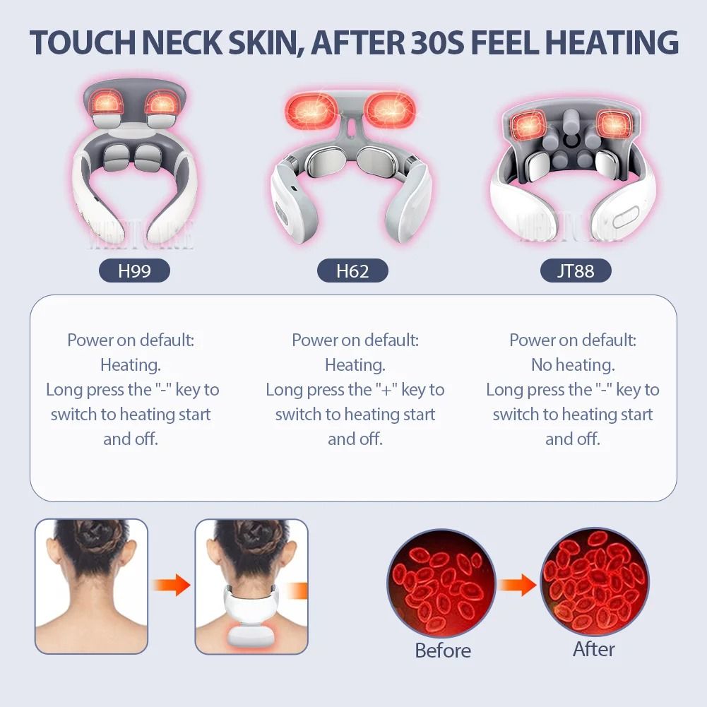 TENS Pulse Wireless Neck and Back Smart Massager