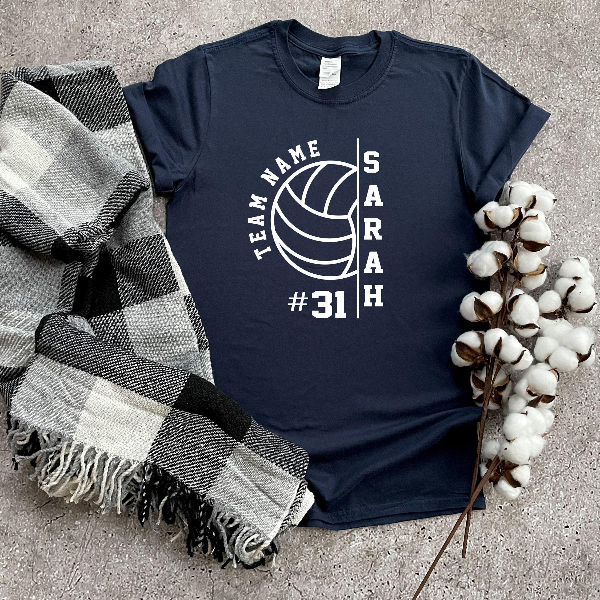 Custom Volleyball Team Name Number Shirts, Personalized Volleyball Player Name Shirts, Game Day Tees