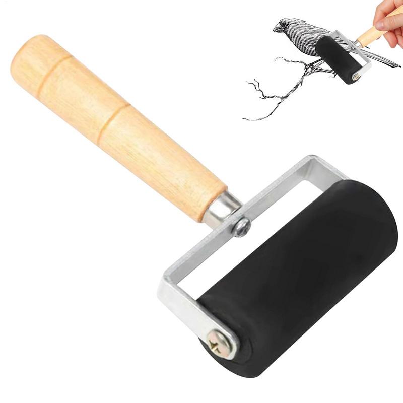 Small Rubber Roll Paint Brush for Printmaking & Craft Art Tools