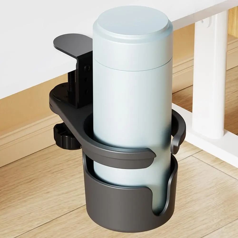 Rotating Desktop Cup Holder Organizer Office Beverage Storage Rack