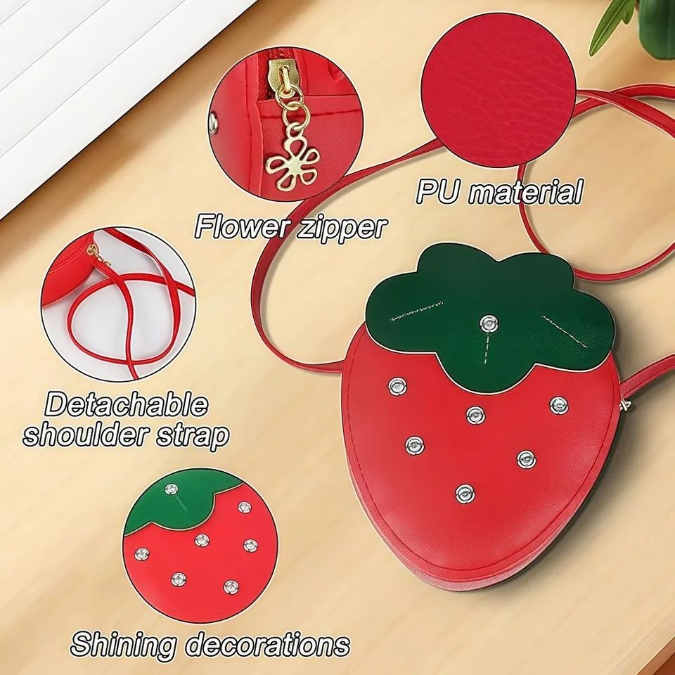 Strawberry Mini Crossbody Bag
