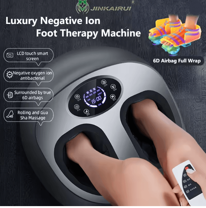 Smart Airbag Foot Massager with Heat and Stretching Wrap Support