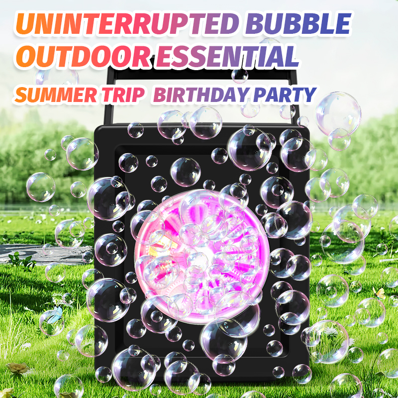 Handheld Hole Automatic Electric Bubble Machine Toy