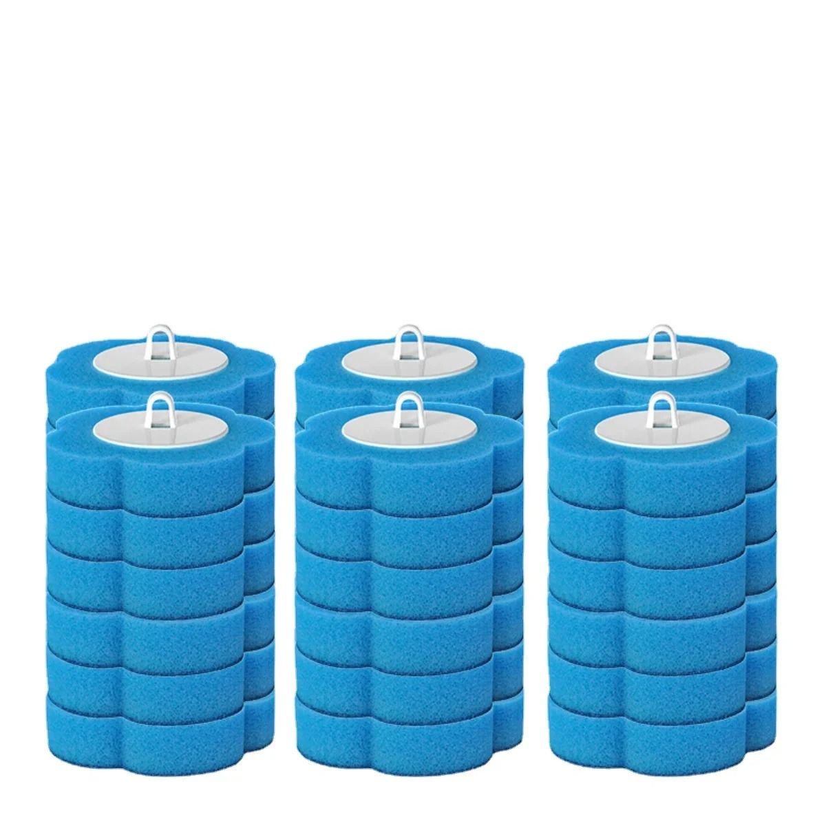 Disposable Toilet Brush Cleaner Set with Long Handle and Replaceable Brush Head