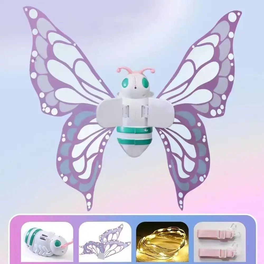 LED Light-Up Fairy Wings – Moving Kinetic Sparkle Wings – High-Yield Festive Interaction Hub
