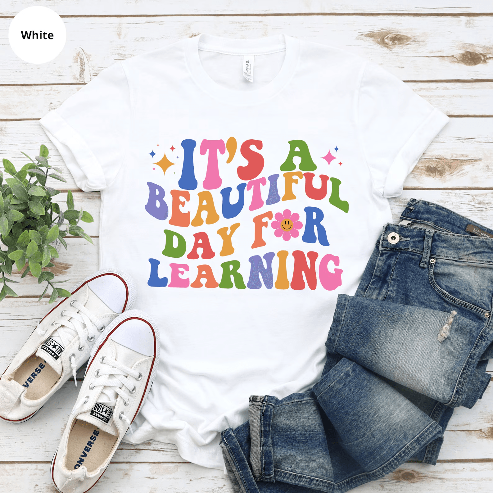 Its a Beautiful Day Teacher Shirt Inspirational Back to School Teacher Gift Tee