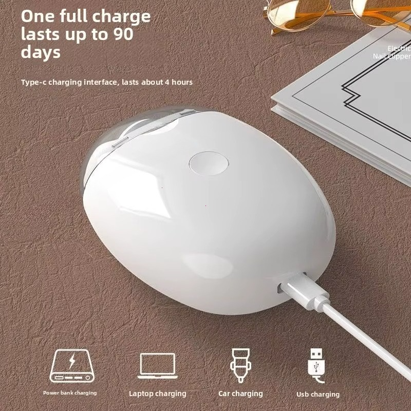 Electric Nail Trimmer with LED Light Pain Free Baby and Adult Nail Clipper