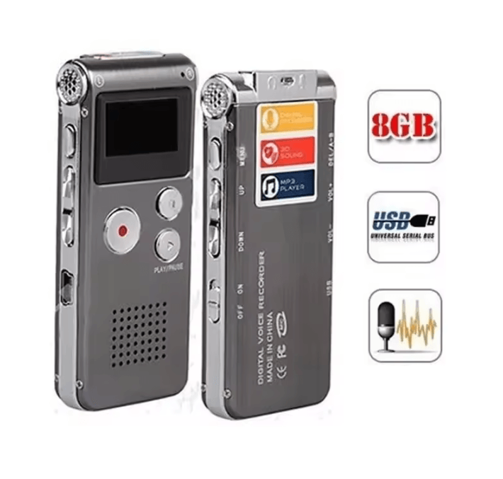 Professional 8GB Digital Voice Recorder Pen 650-Hour Audio Dictaphone & MP3 Player