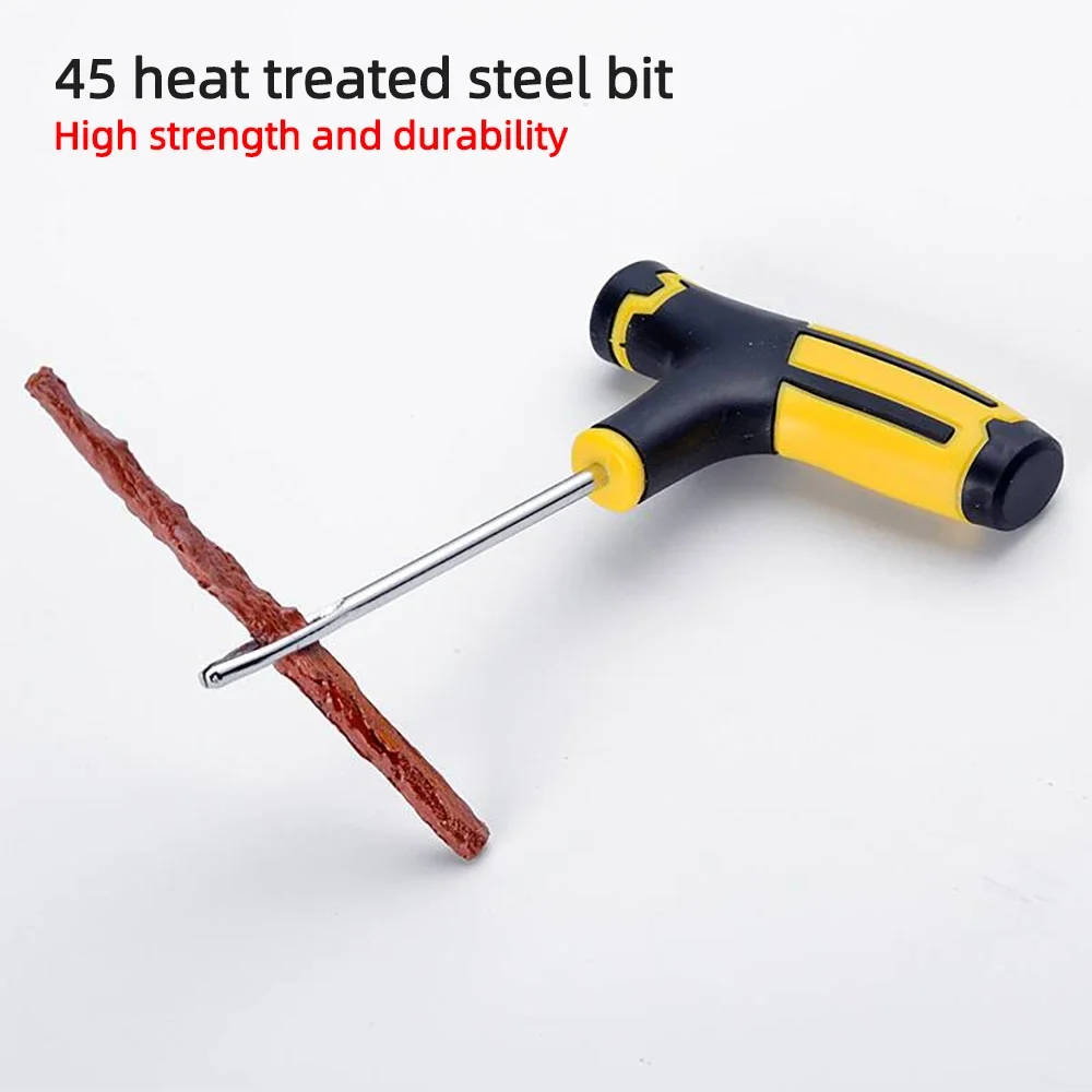 Car Tire Repair Kit Universal Emergency Puncture Plug Tools with Tyre Strips & Glue