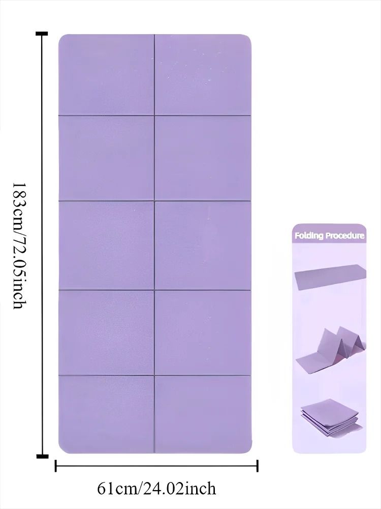 Foldable Travel Yoga Mat with Eco Friendly Non Slip Surface