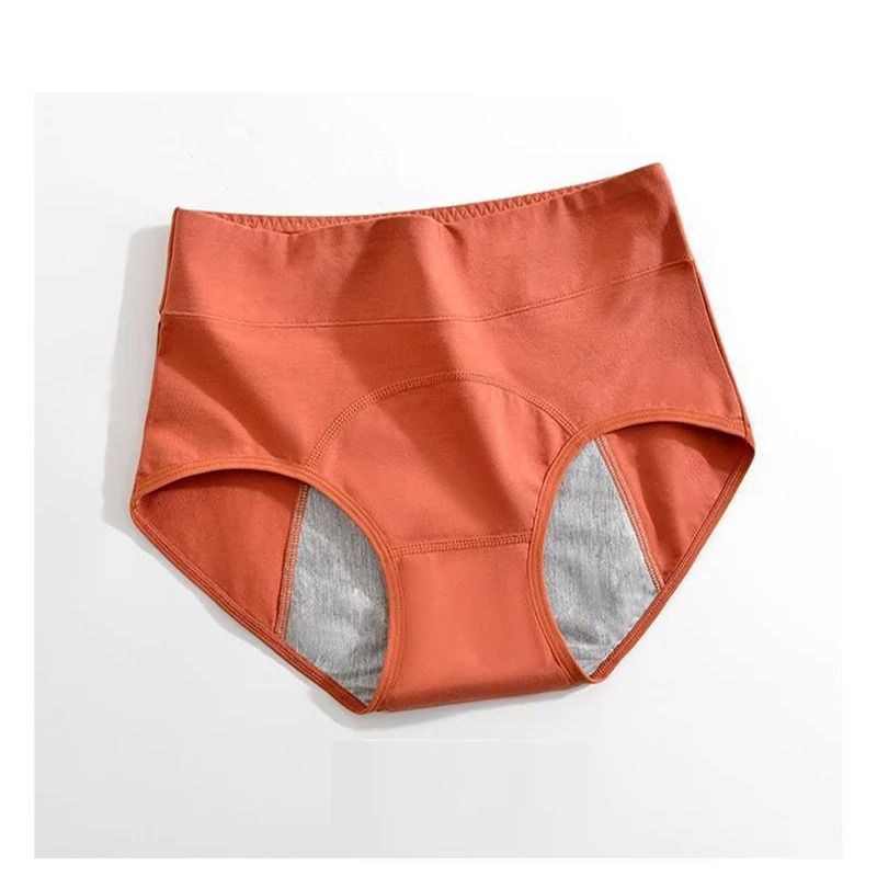 Womens High Waist Menstrual Panties Leakproof Cotton Period Underwear