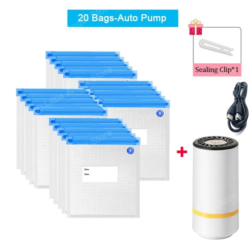 Nexus Air-Vault | Reusable Vacuum Food Preservation System with USB Electric & Manual Pump