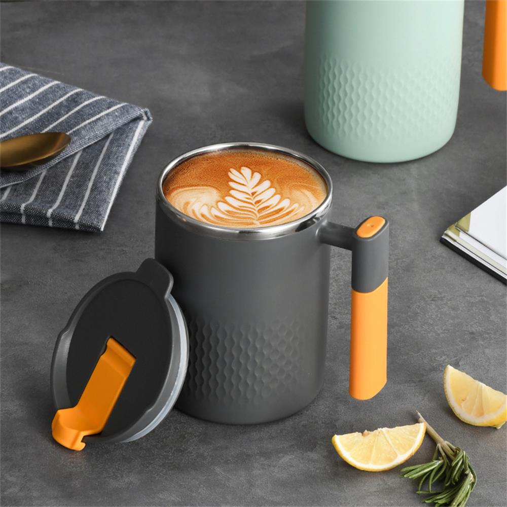 Stainless Steel Mug with Tea Leak, Double-Layer Japanese Tea Cup, Coffee & Milk Cup