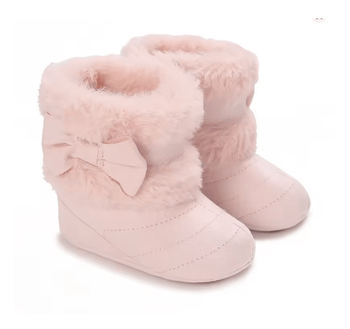 Baby Girl Winter Plush Soft Sole Boots Warm Non Slip Toddler Shoes