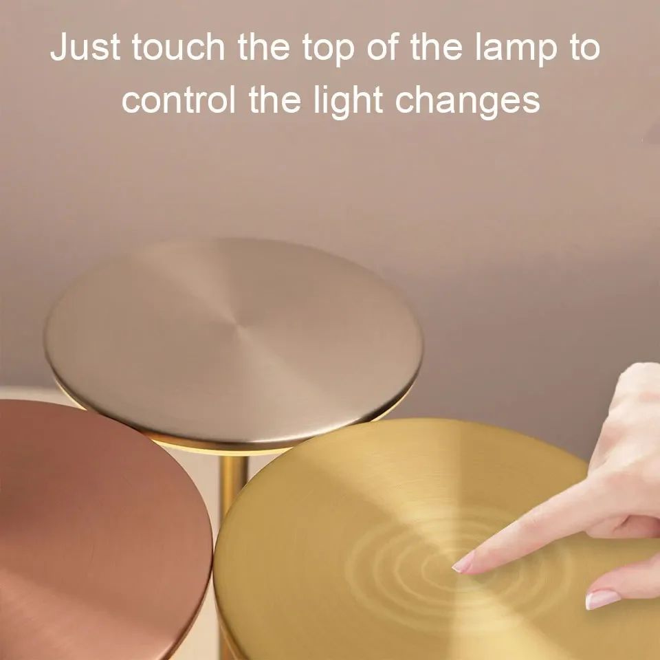 Wireless Touch LED Table Lamp USB Rechargeable Atmosphere Night Light