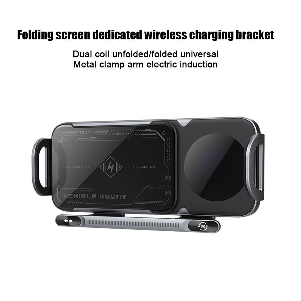 Samsung Wireless Charging Car Mount Holder, 360 Rotation Automatic Clamping, 15W Fast Charging Air Vent Phone Bracket