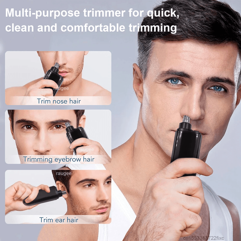 PrecisionGroom USB Rechargeable Nose & Ear Hair Trimmer