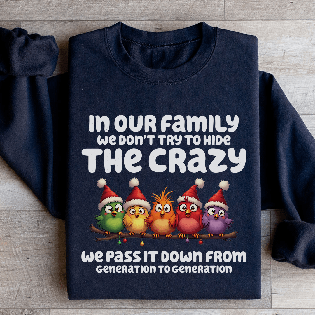 in Our Family We Don't Try To Hide Sweatshirt