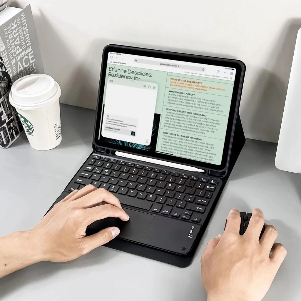 Wireless Keyboard Case for Samsung Galaxy Tab with Detachable Cover and Stand