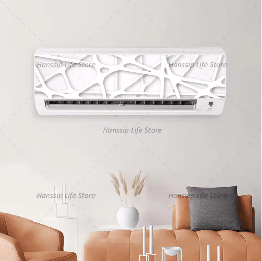 3D Geometric Air Conditioner Panel Sticker Abstract Illusion Wall Decal