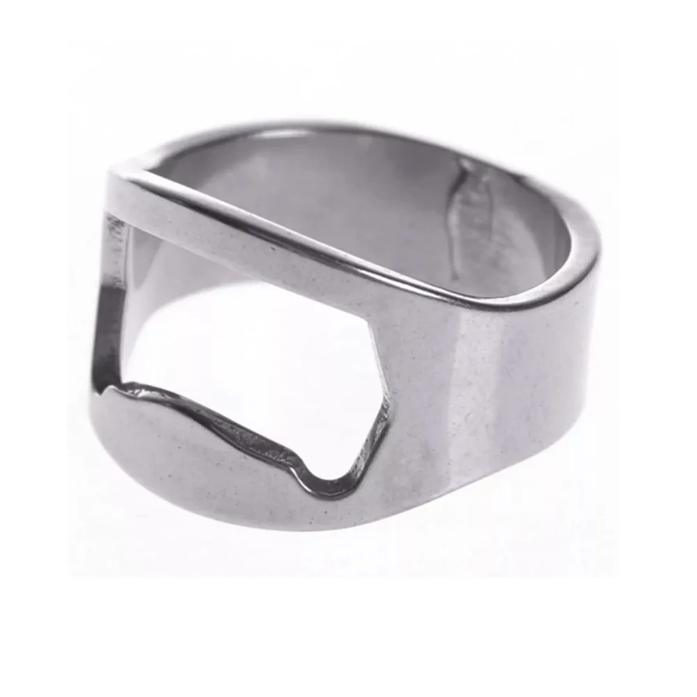 Mini Can Opener, Stainless Steel Bottle Opener, Ring-shape Beer Opening Remover, Kitchen Gadgets, Bar Finger Opener Tool