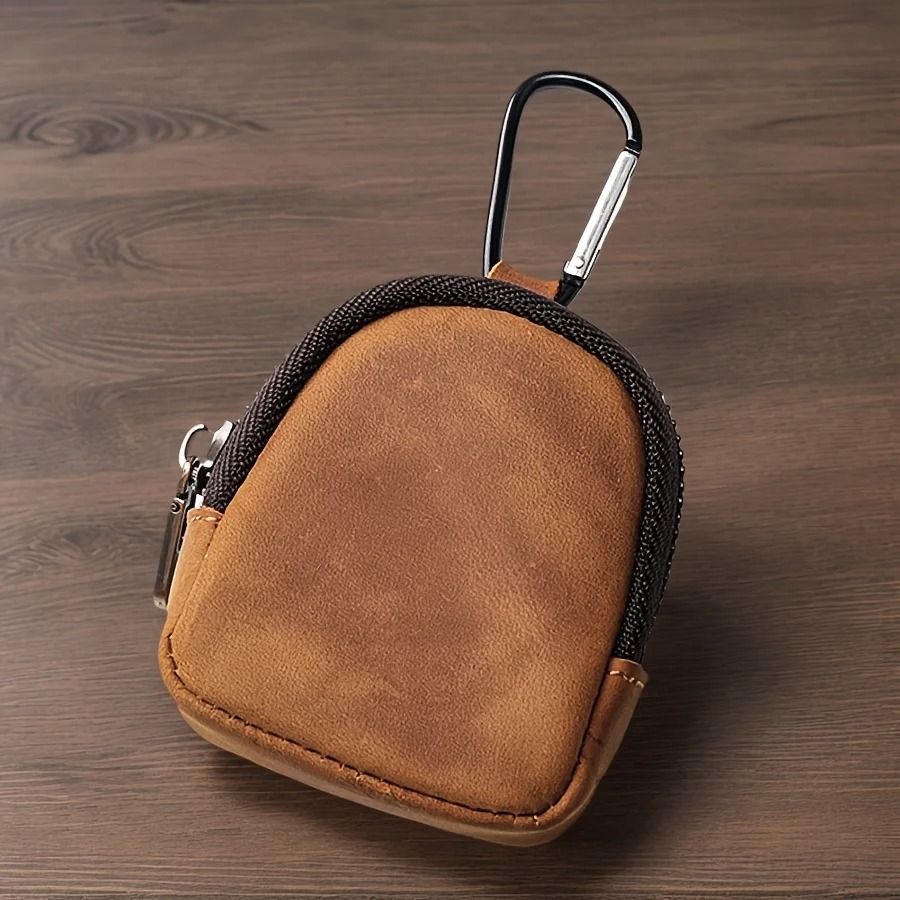 Retro Genuine Full-Grain Cow Leather Coin Purse