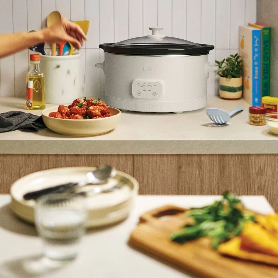 Ceramic Nonstick Programmable Slow Cooker, Touch Controls, Glass Lid