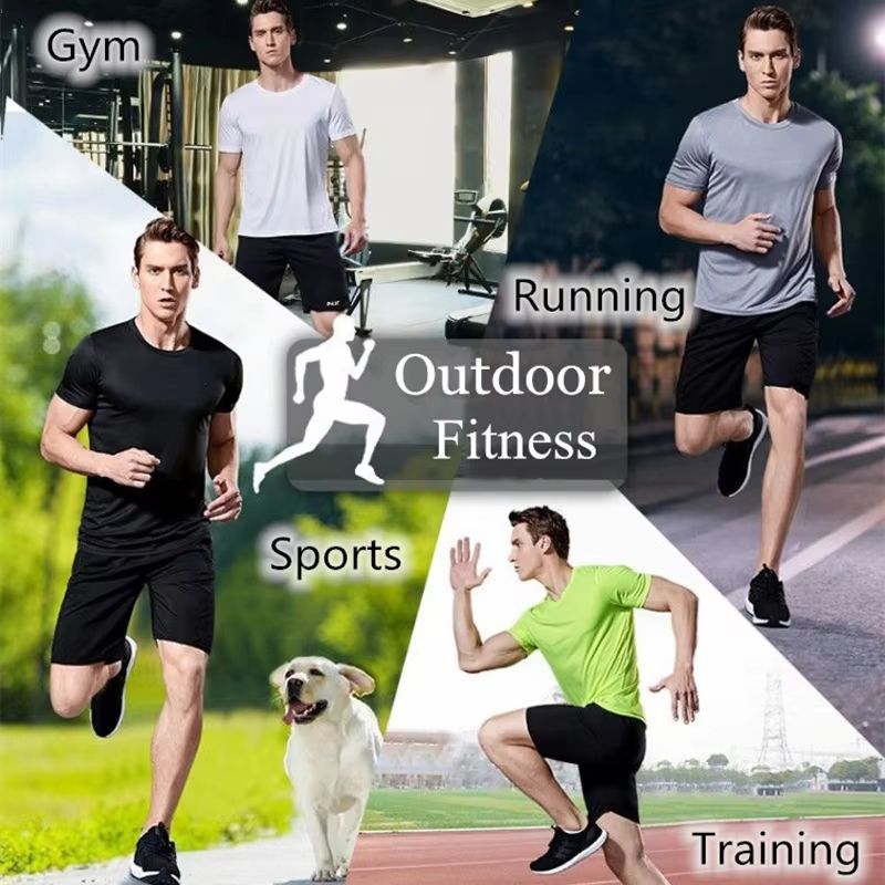 Men's Quick-Dry Moisture-Wicking Gym & Running Tee