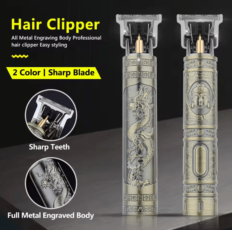 Electric Hair Clipper and Trimmer Set for Men, Professional Grooming Tool for Haircuts and Sensitive Areas