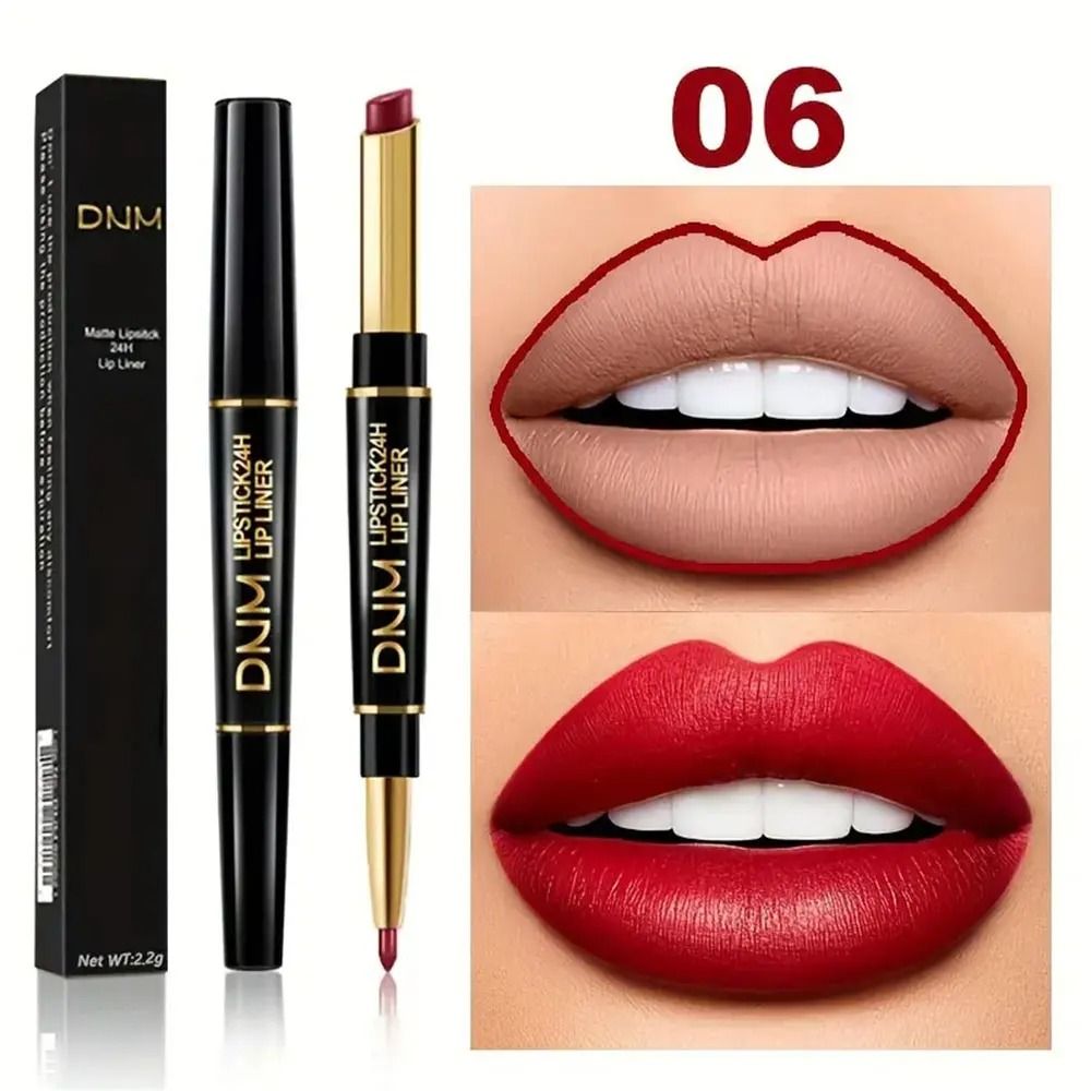 Double Ended Lipstick and Lip Liner Waterproof Long Lasting