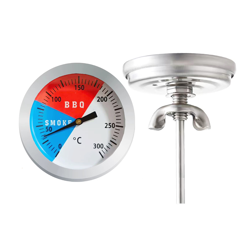 Stainless Steel Barbecue Thermometer for Oven, Celsius Grill, Pizza Smoker Temperature Gauge