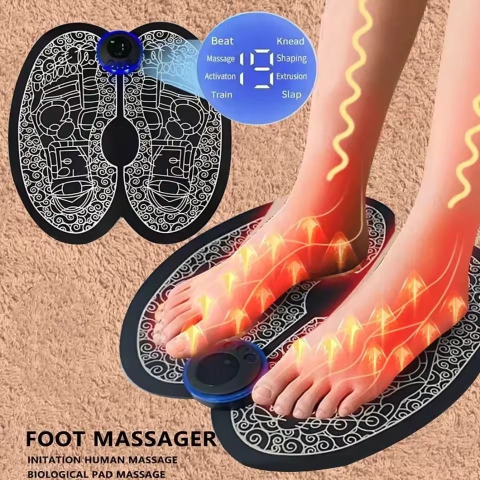 Multifunctional Heated Foot Therapy Massager with Pulse Stimulation
