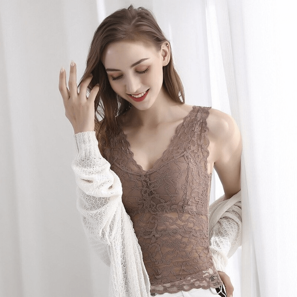 Long Lace Beauty Back Undershirt
