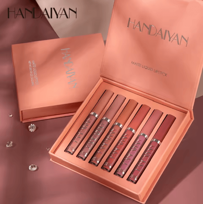 Matte Liquid Lipstick Set Long Lasting Non Stick Lip Gloss Collection 6 Colors
