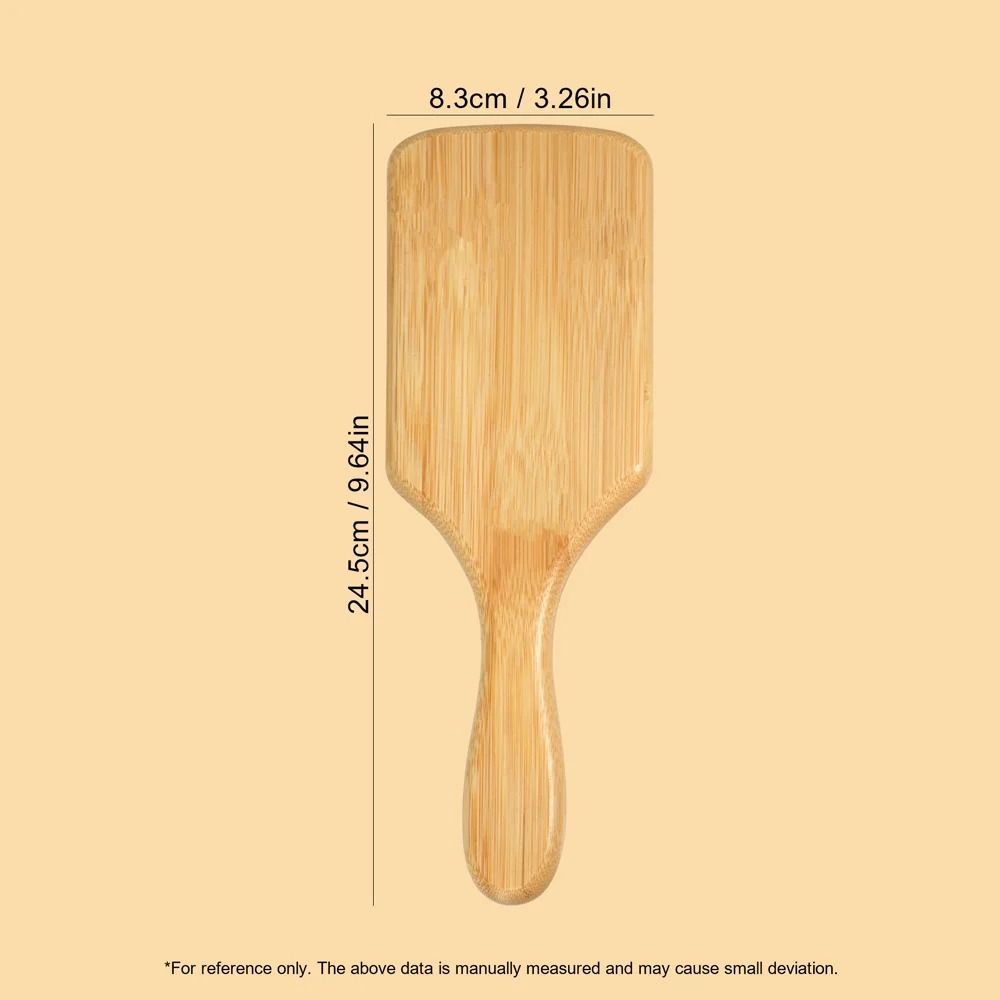 Natural Bamboo Air Cushion Hair Brush Wooden Massage Comb for Smoothing and Detangling
