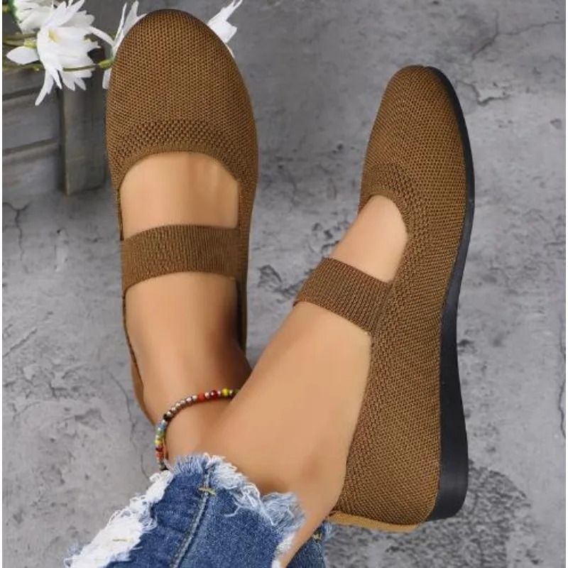 Women Foldable Square Toe Casual Slip On Loafers