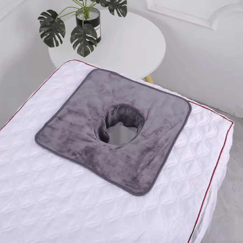 Thickened Beauty SPA Massage Table Face Towel with Hole | Salon & Hotel Spa Linen (14 by 14in)