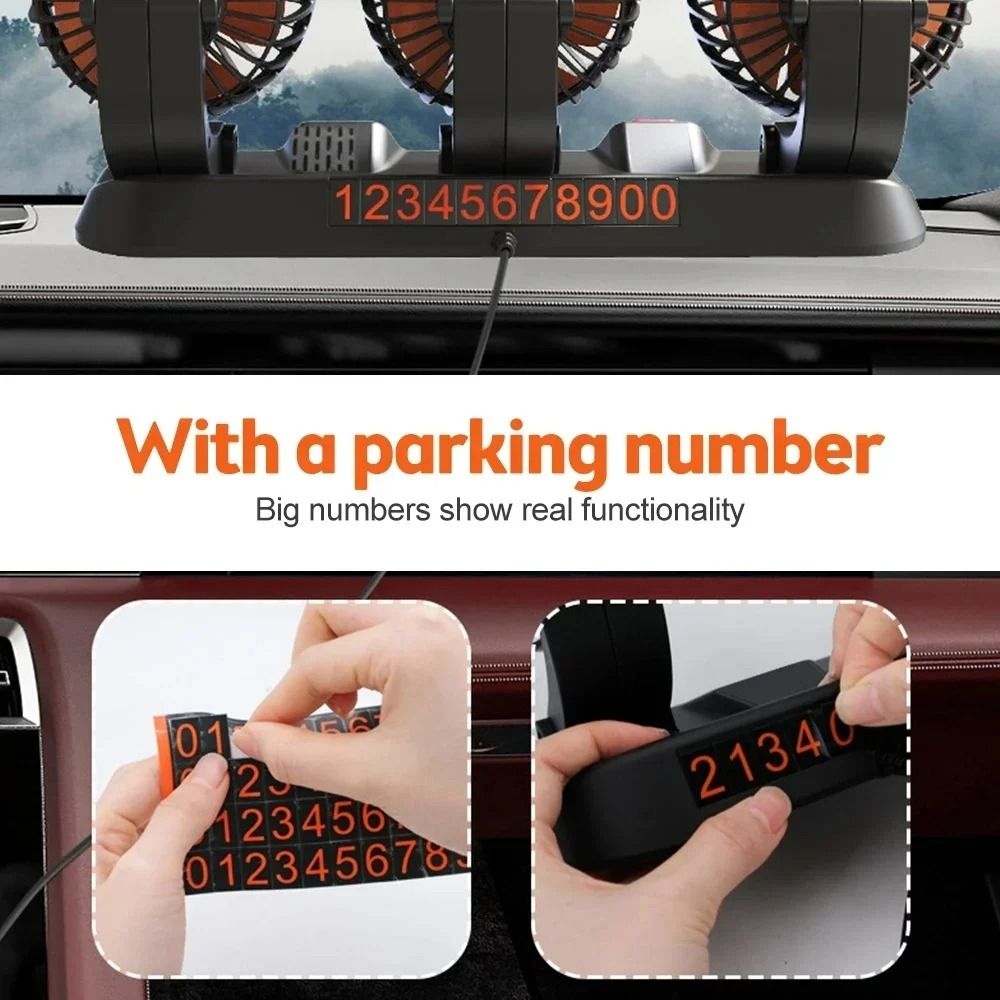 Why Choose Our Car Fan Adjustable Triple Head Electric Dashboard Fan USB 12V 24V