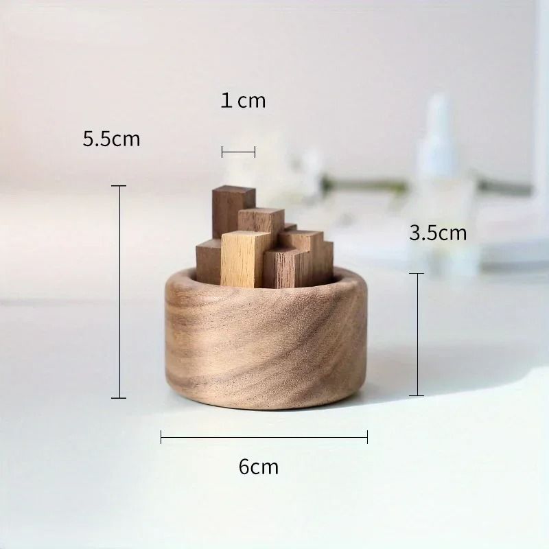 Zen Wood Essential Oil Diffuser – Handcrafted Beech & Walnut Fragrance Expander